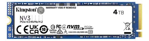 Imagem do produto: Review Kingston NV3 4TB M.2 NVMe: SSD de Alta Performance Gen 4.0